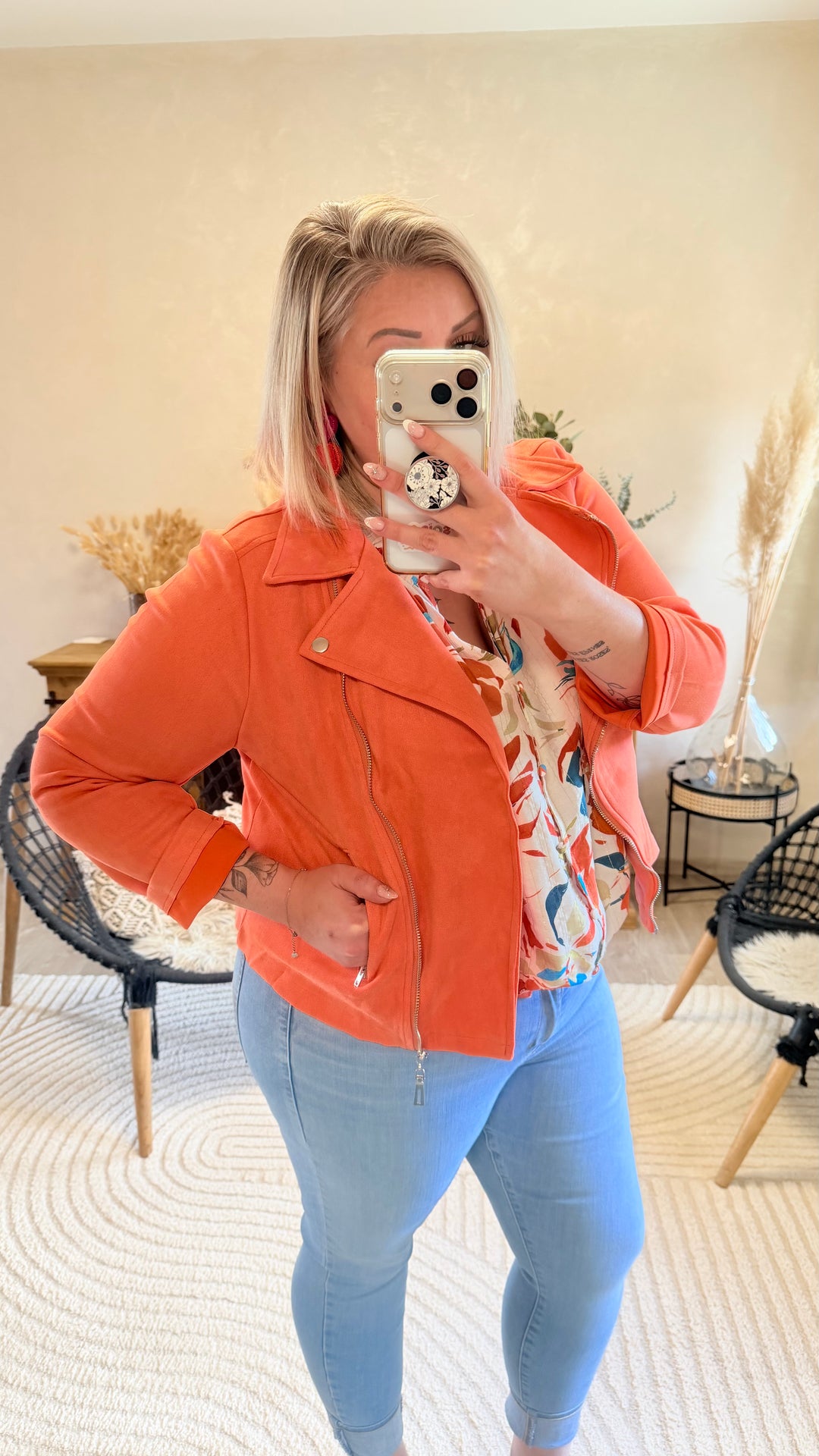 Veste suédine CURVY
