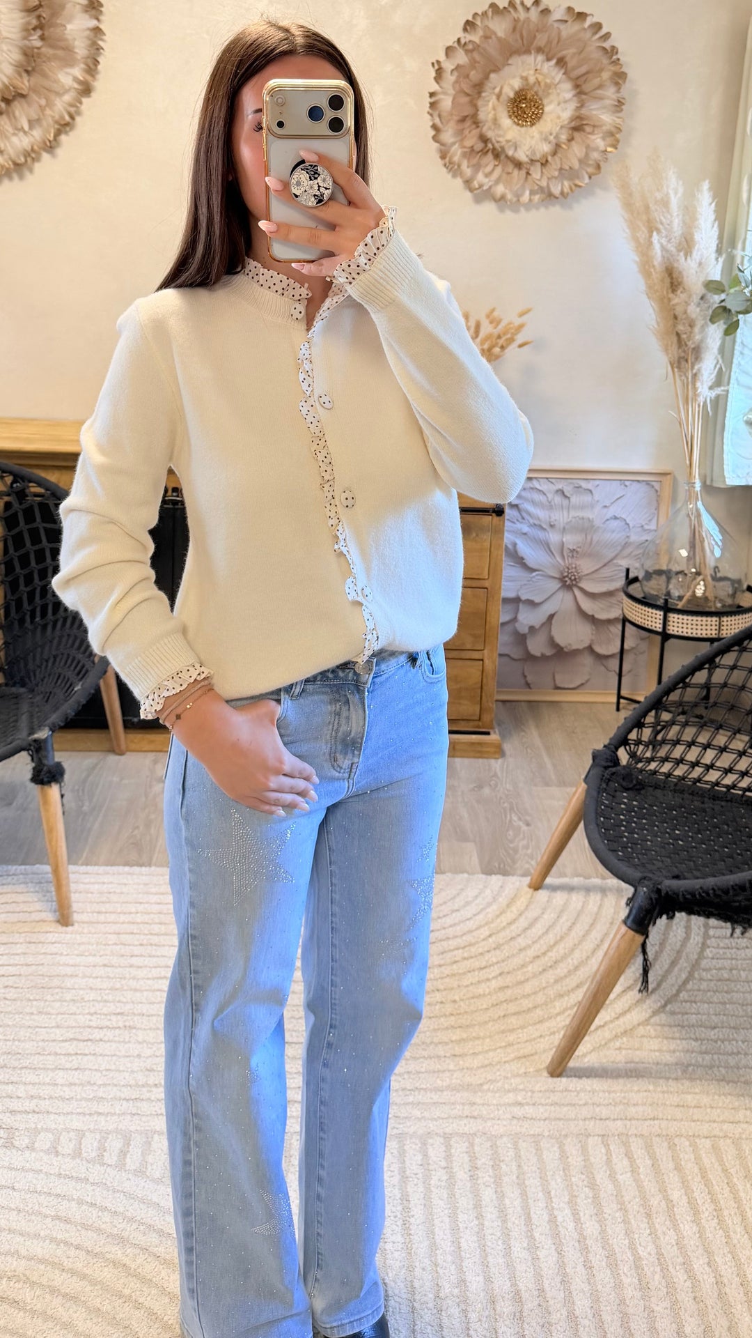 Gilet Amane écru