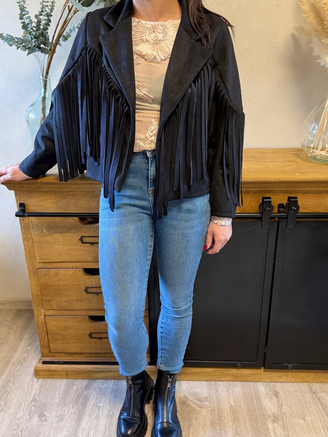 Veste à frange Yelle