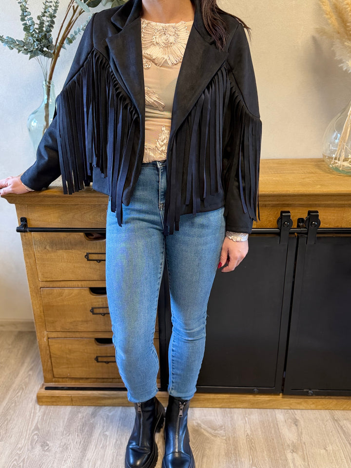Veste à frange Yelle
