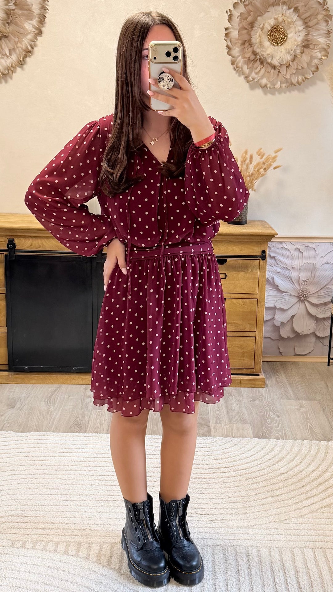 Robe Zola bordeaux