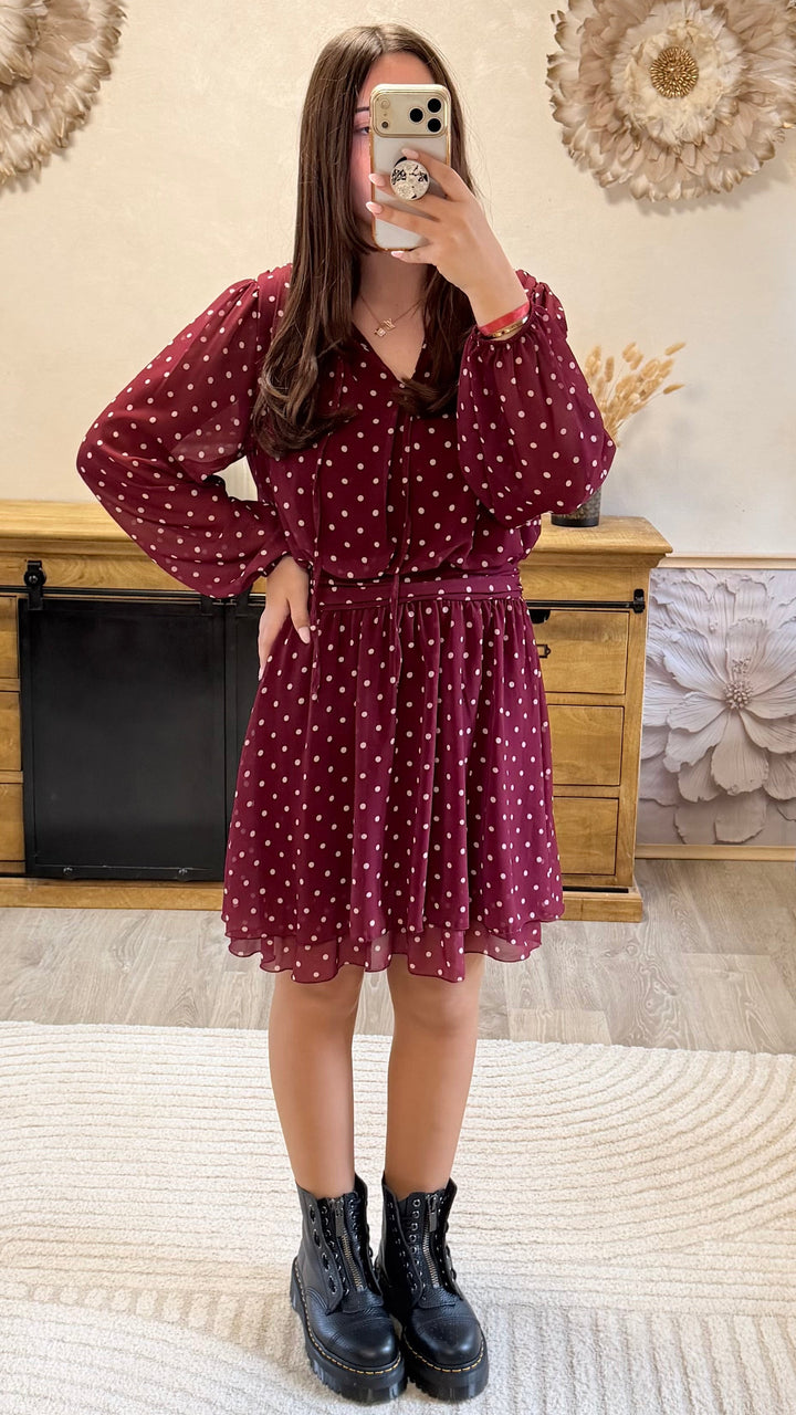 Robe Zola bordeaux