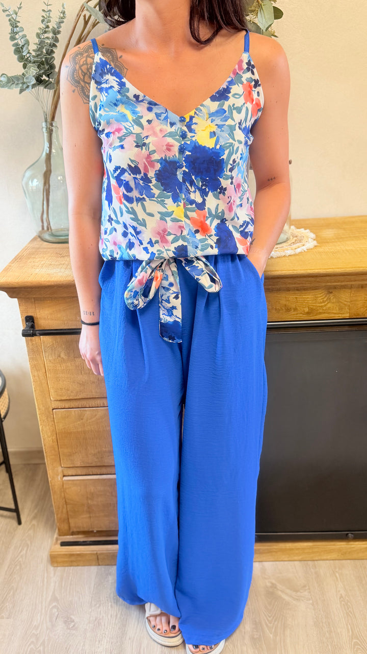 Pantalon Candice bleu roi