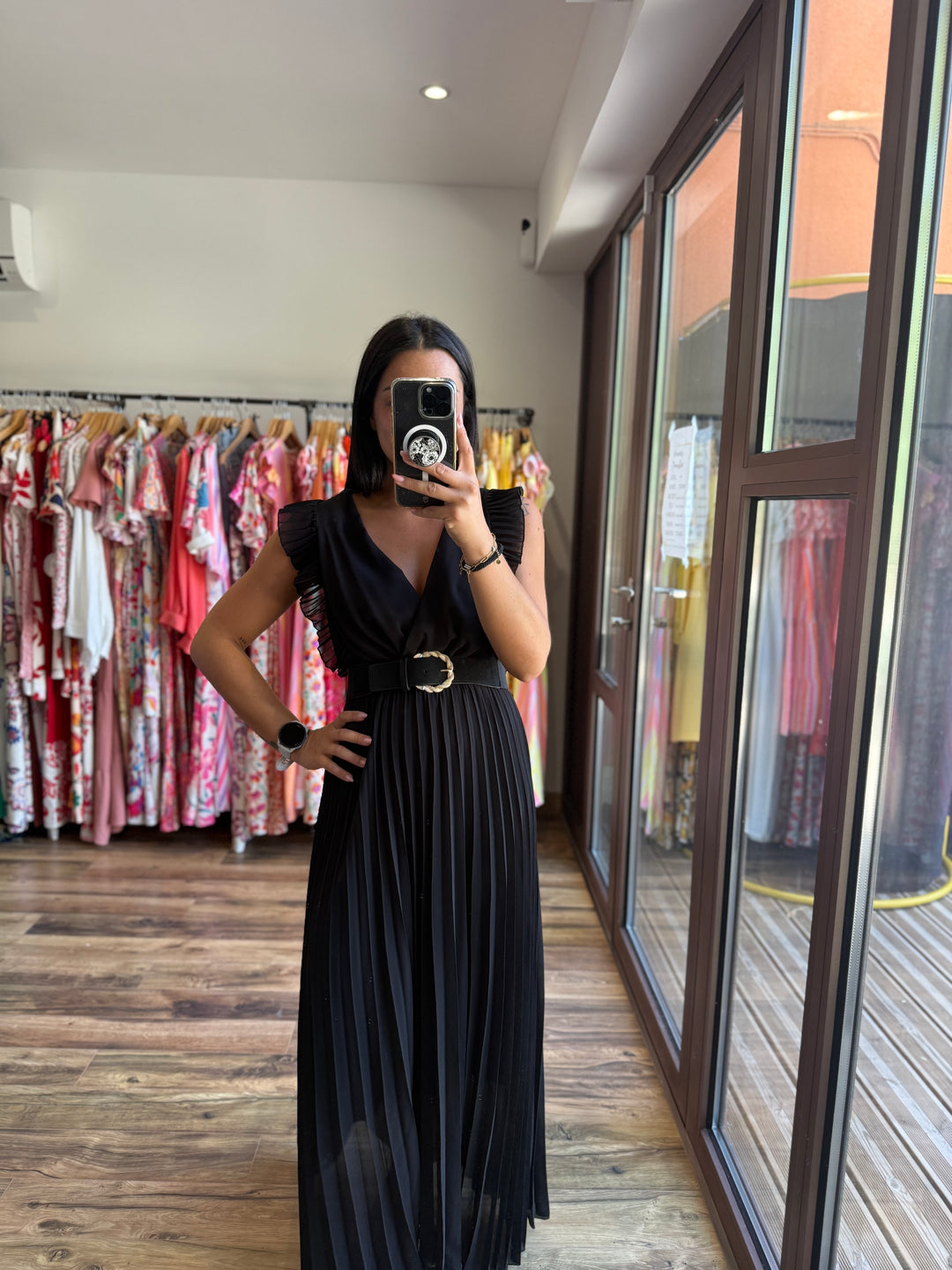 Robe longue Berenice noir