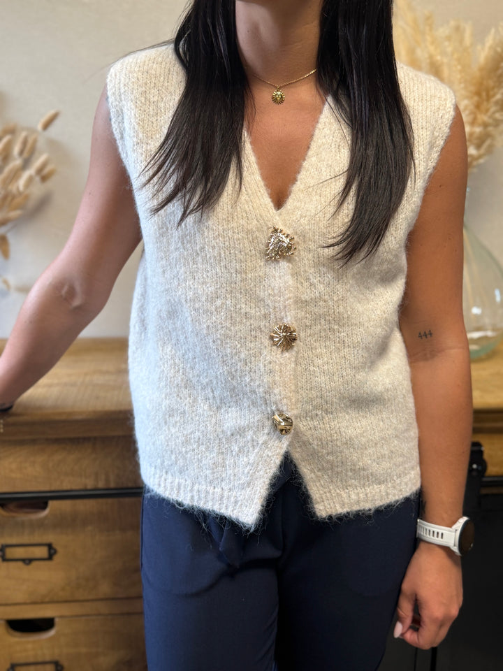 Gilet maga beige