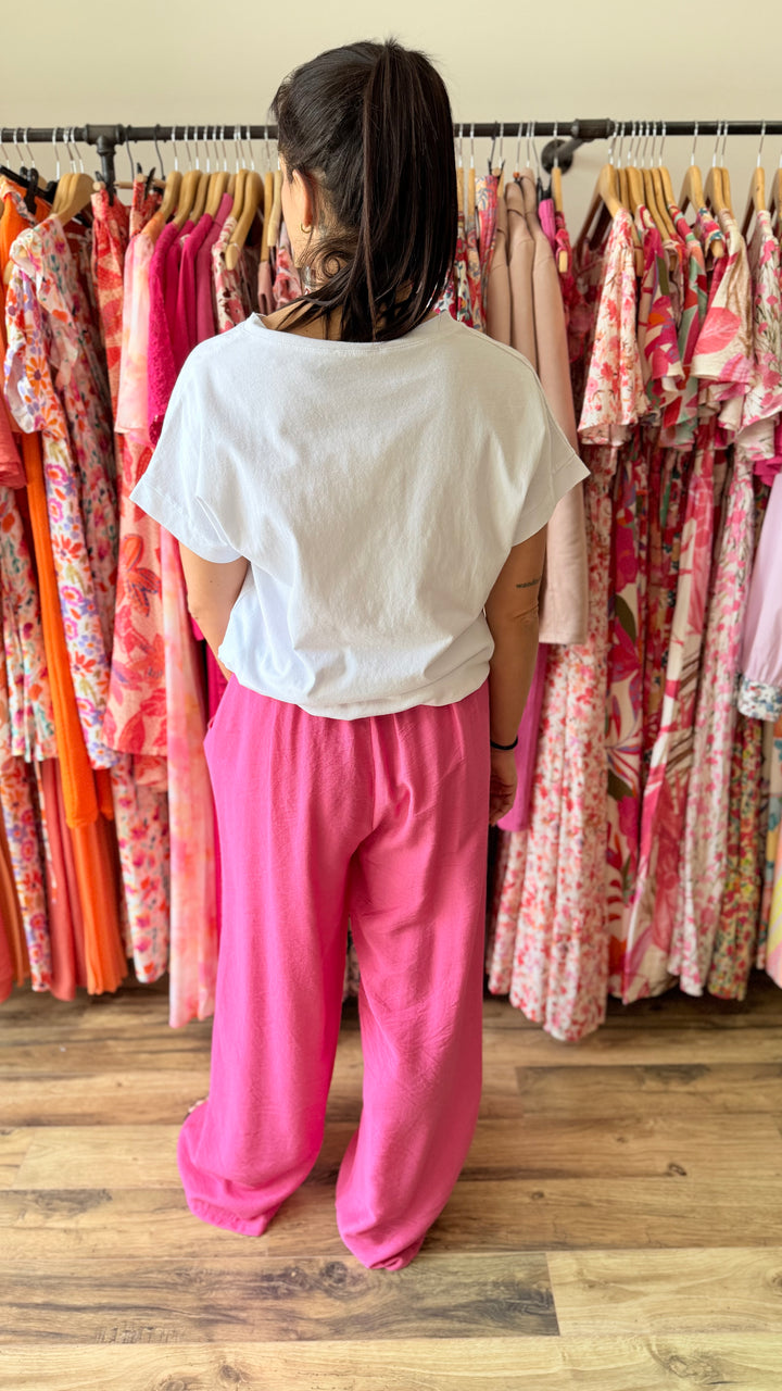 Pantalon Mopy rose F