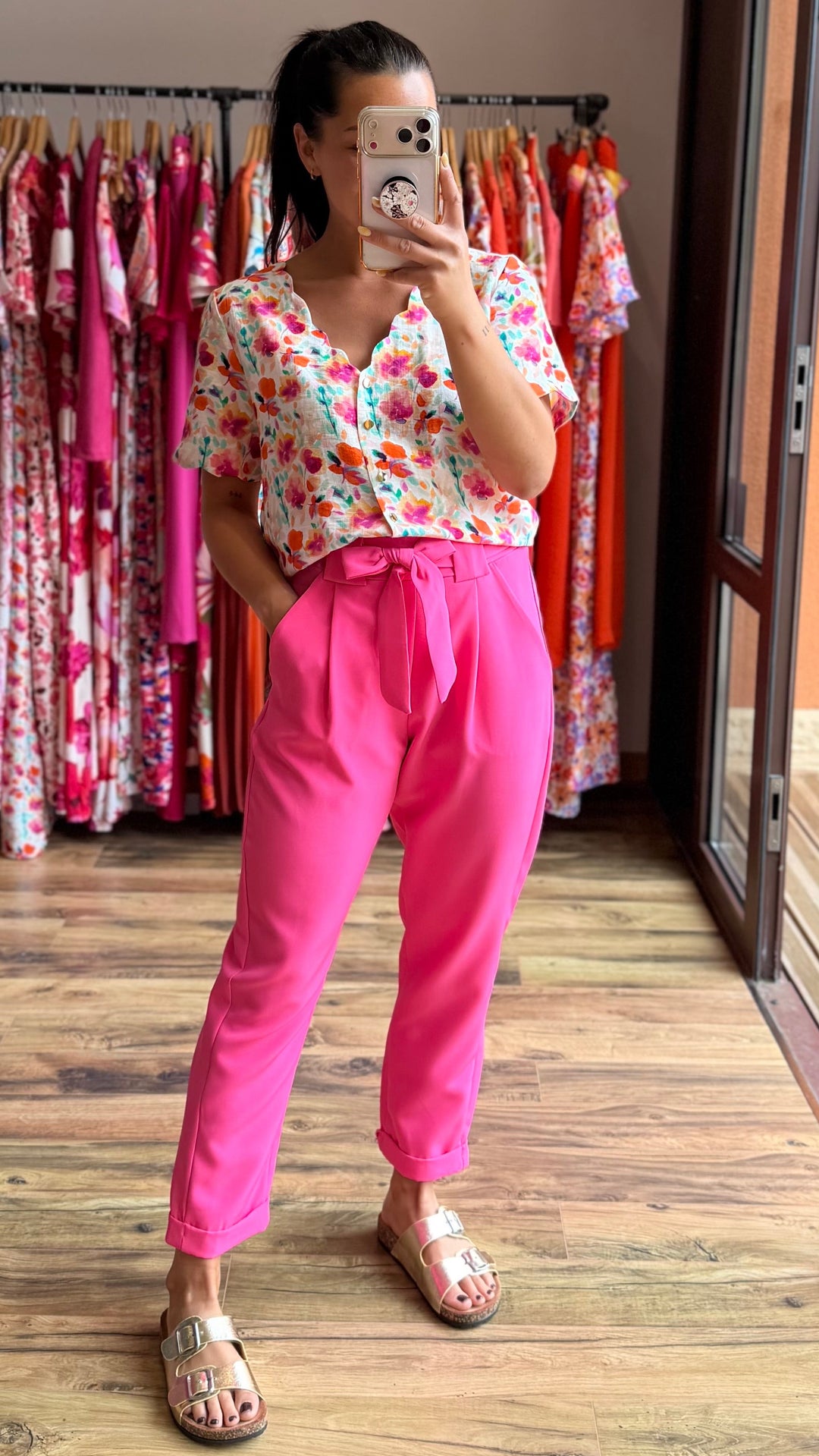 Pantalon Evy rose