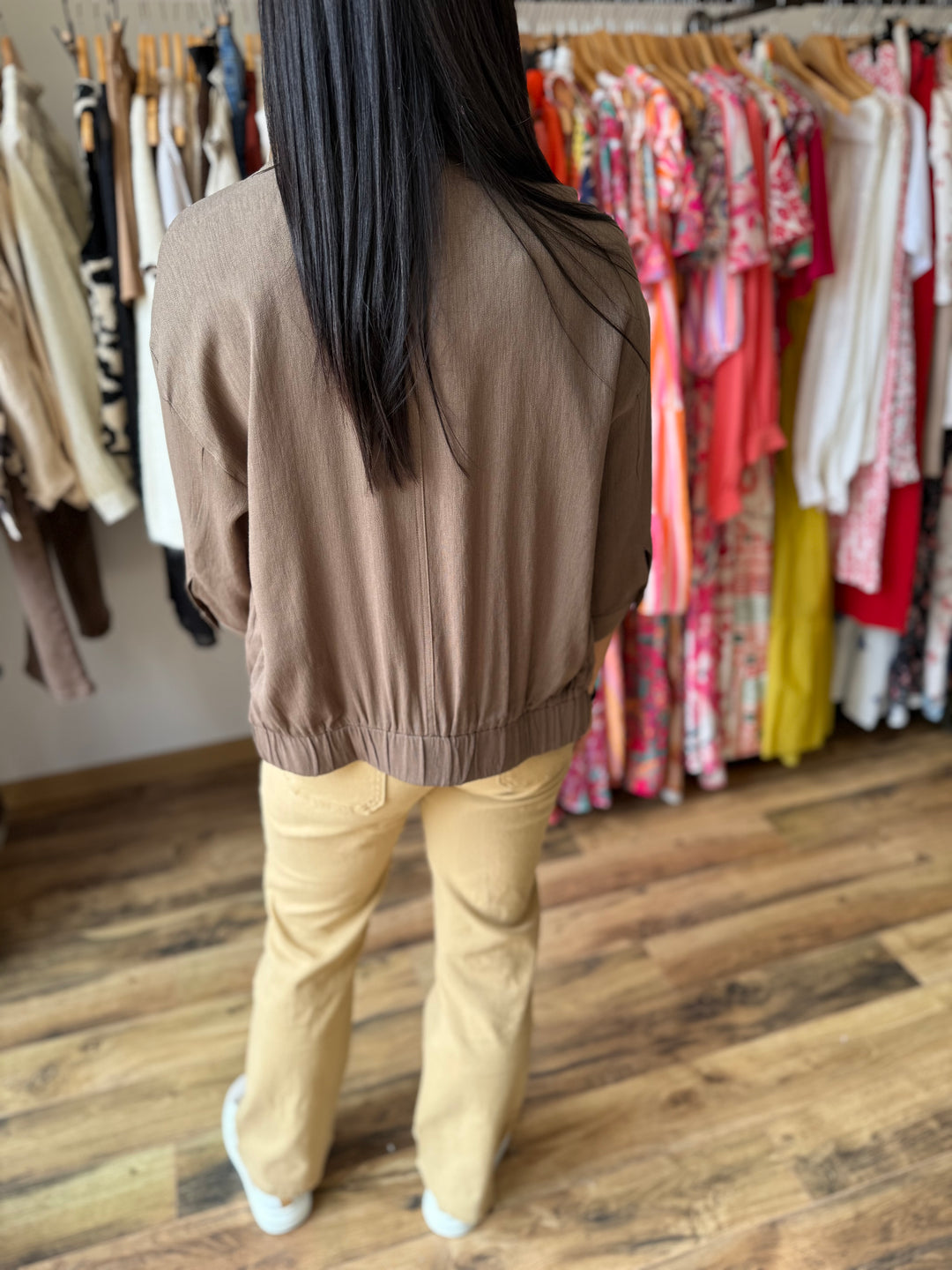 Veste zip chocolat