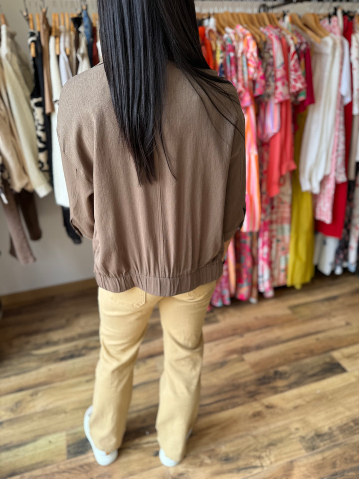 Veste zip chocolat