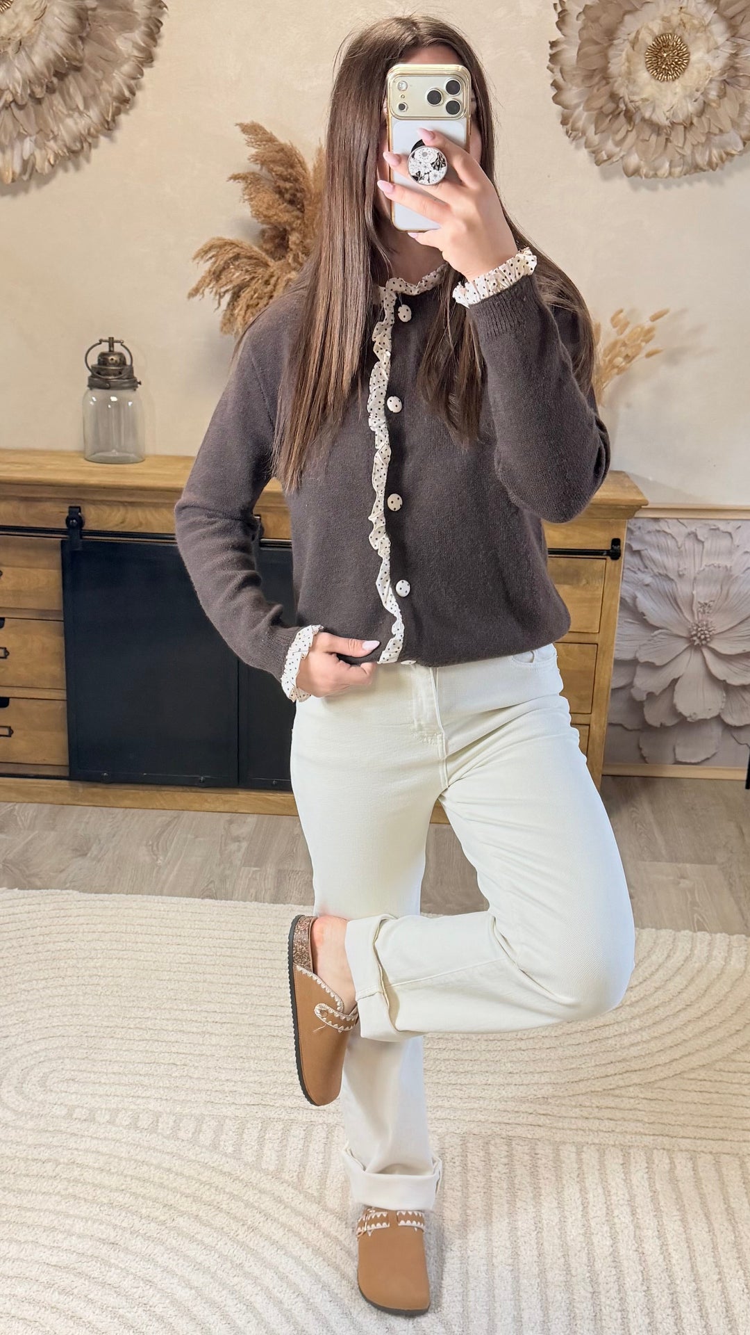 Gilet chocolat Amane