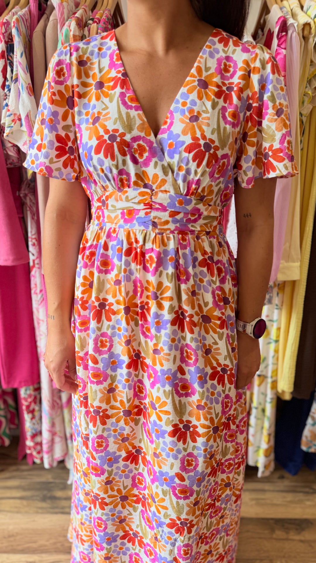 Robe longue Lise (dos ouvert)