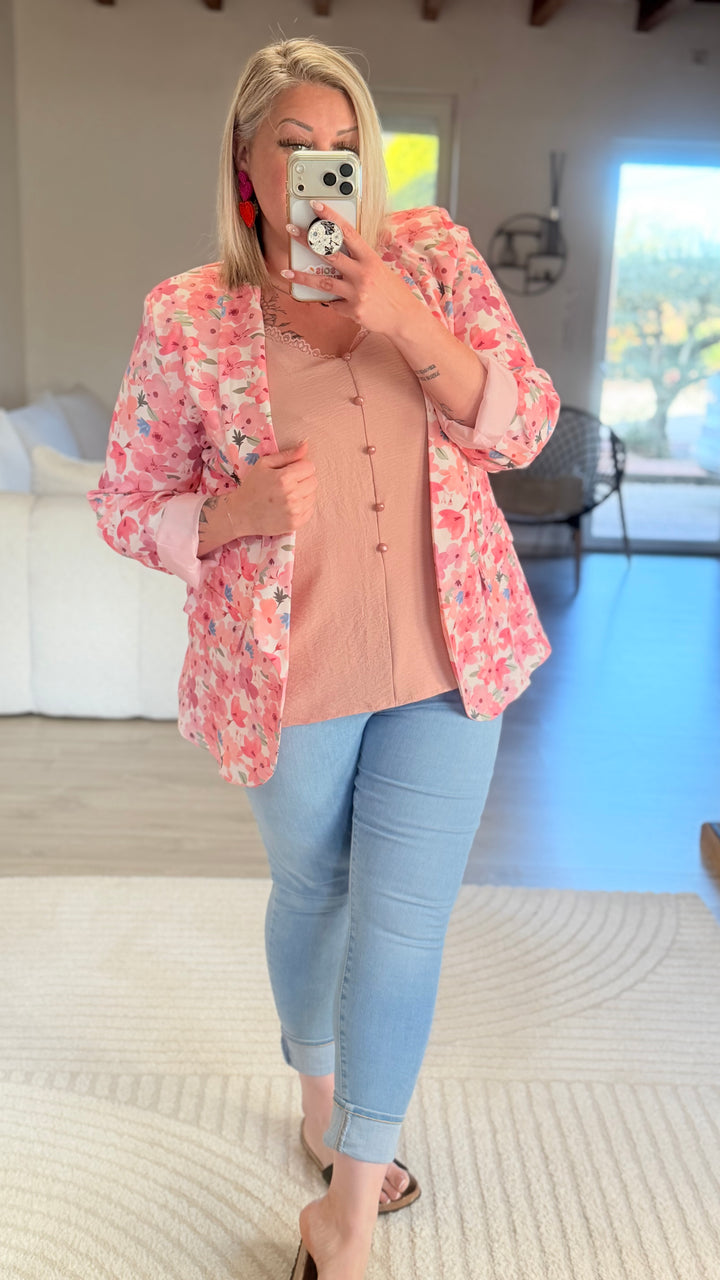 Blazer fleuri CURVY 42/46