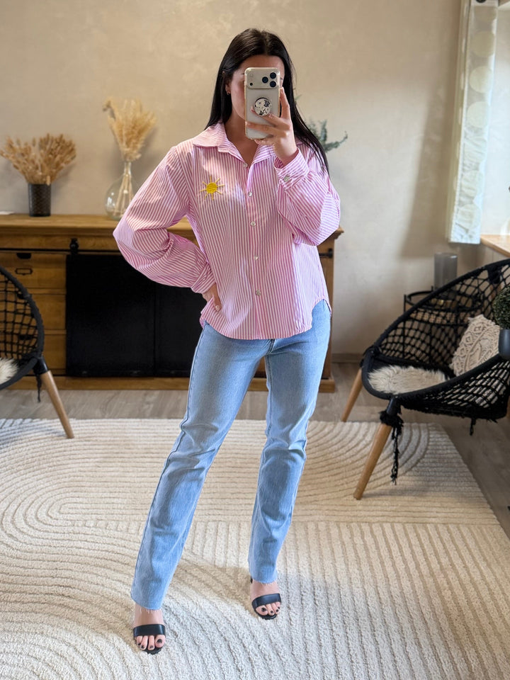 Chemise Saint-Tropez rose