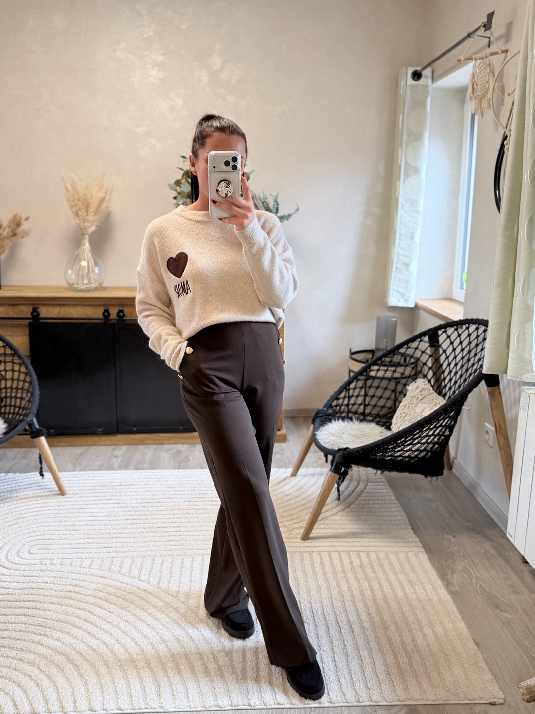 Pantalon Gulia chocolat