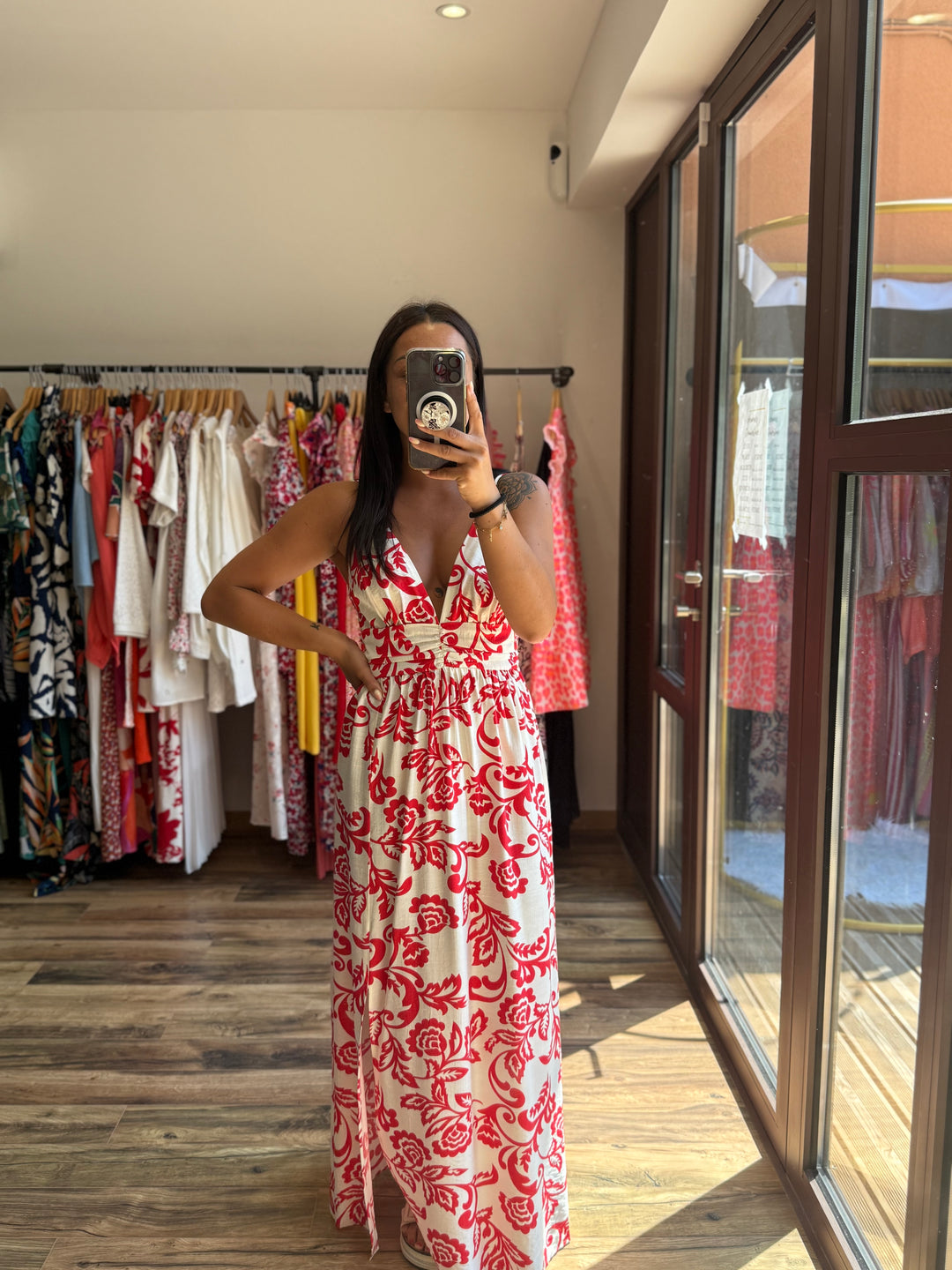 Robe Étienne rouge CURVY