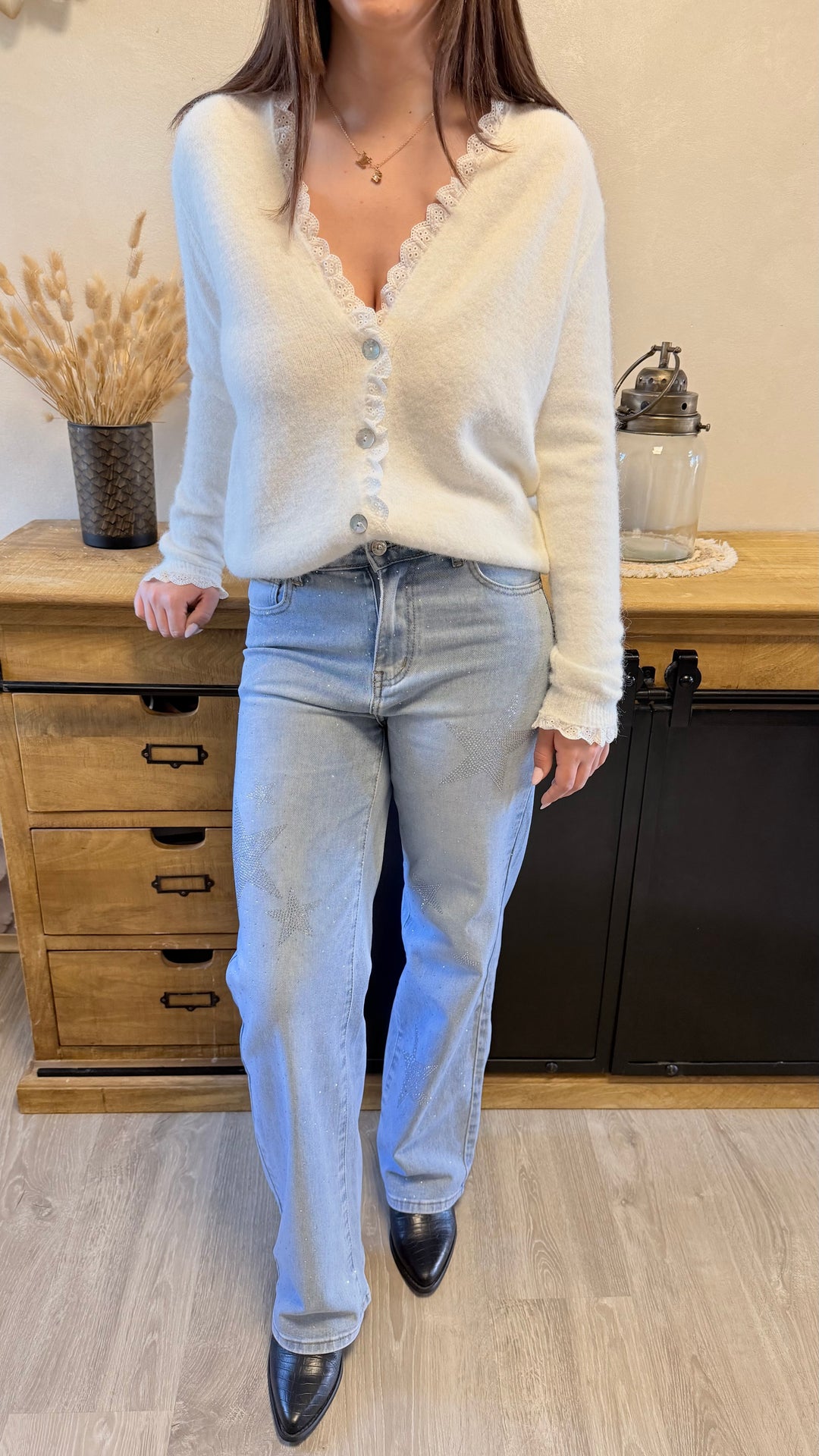 Gilet Énora blanc