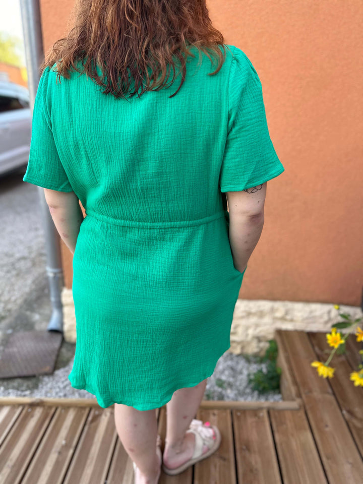 Robe gaze de coton (Curvy)