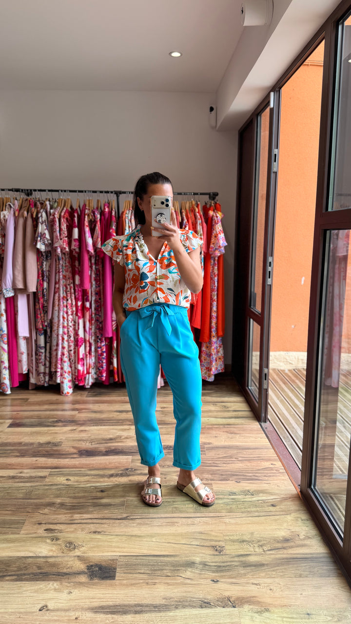 Pantalon Evy bleu