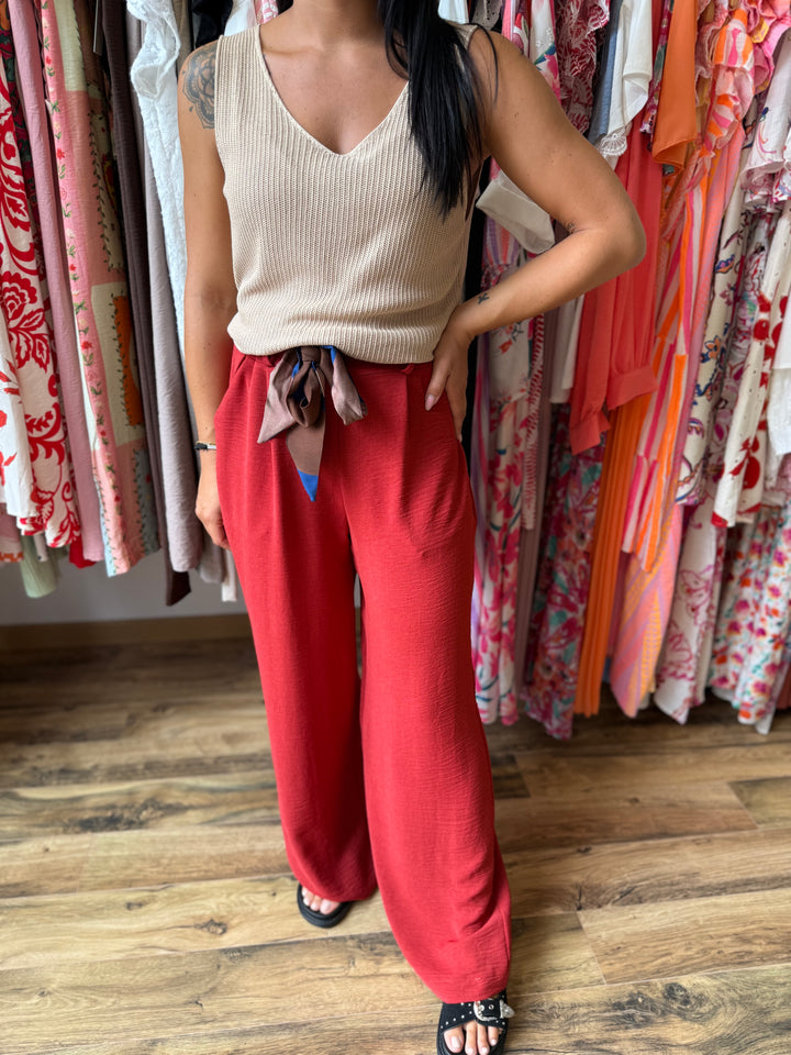 Pantalon Eliam Terracotta