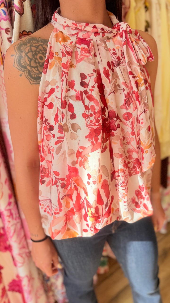 Top Zalia rouge