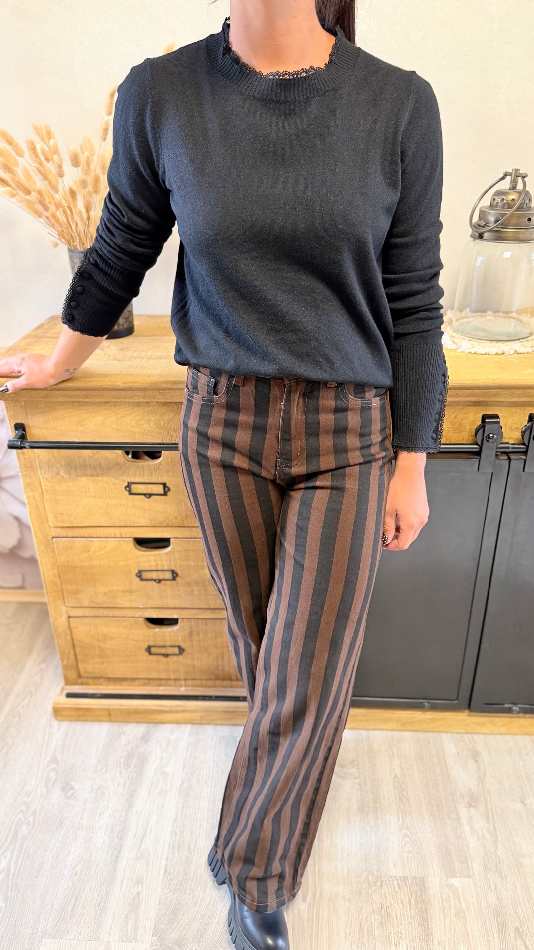 Jean rayé Lili