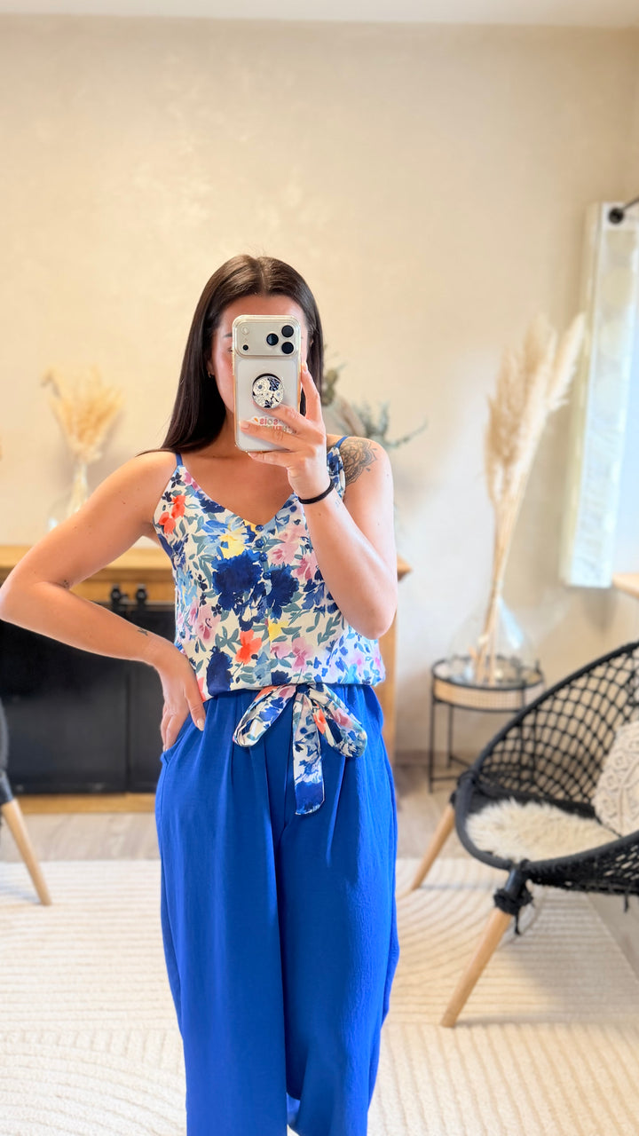 Pantalon Candice bleu roi