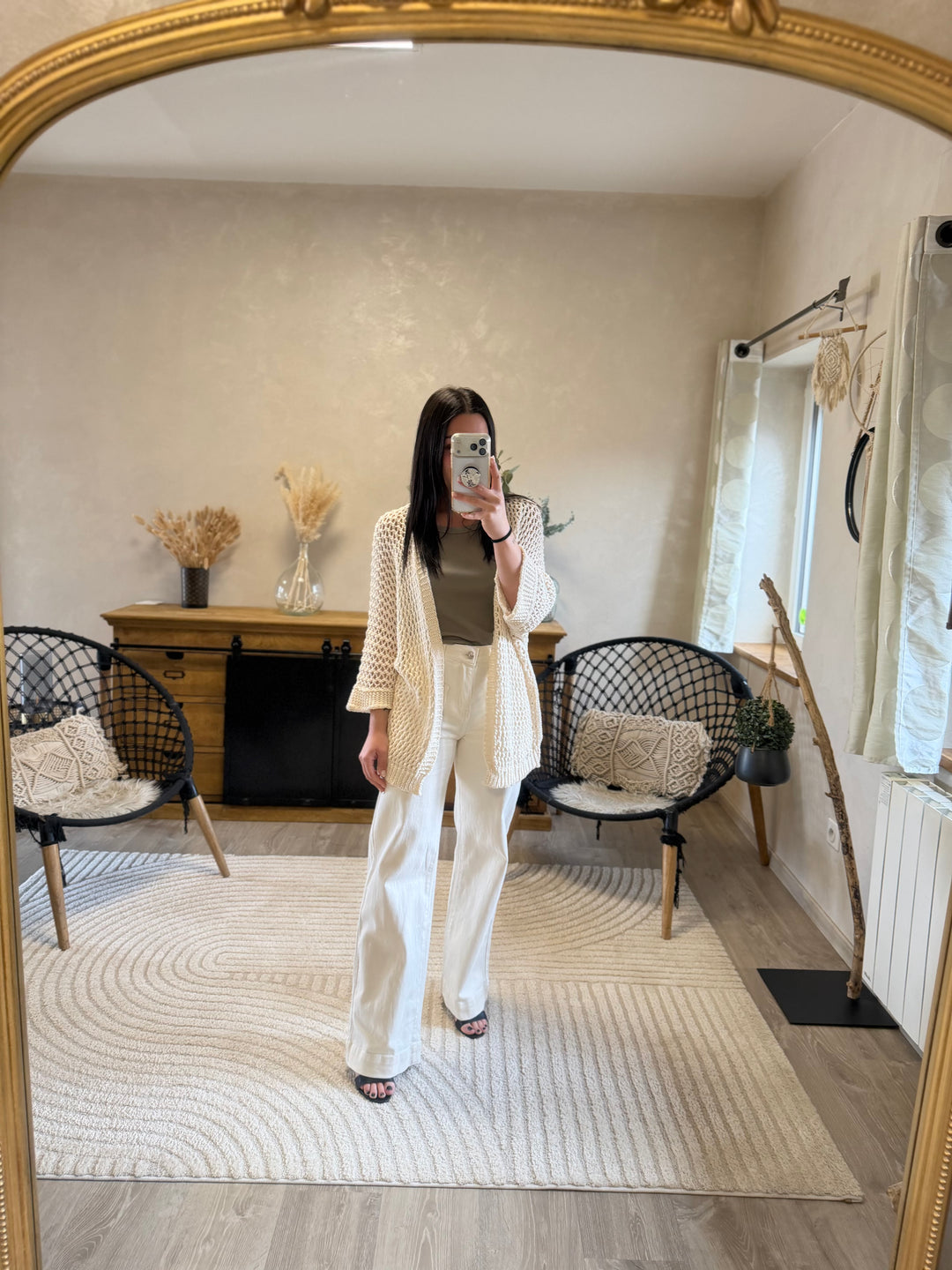 Jean wild leg Parker beige