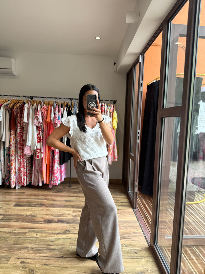 Pantalon Edy taupe