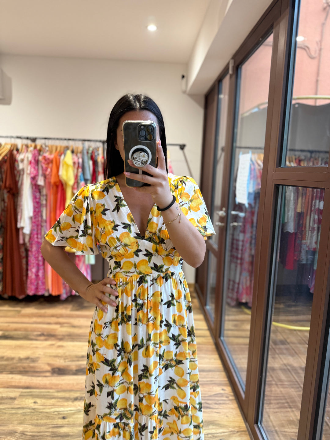 Robe longue Citrons CURVY