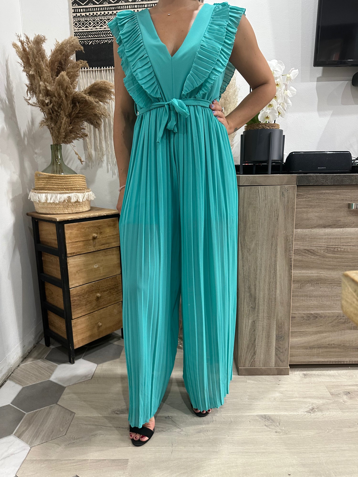 Combinaison Daphné turquoise