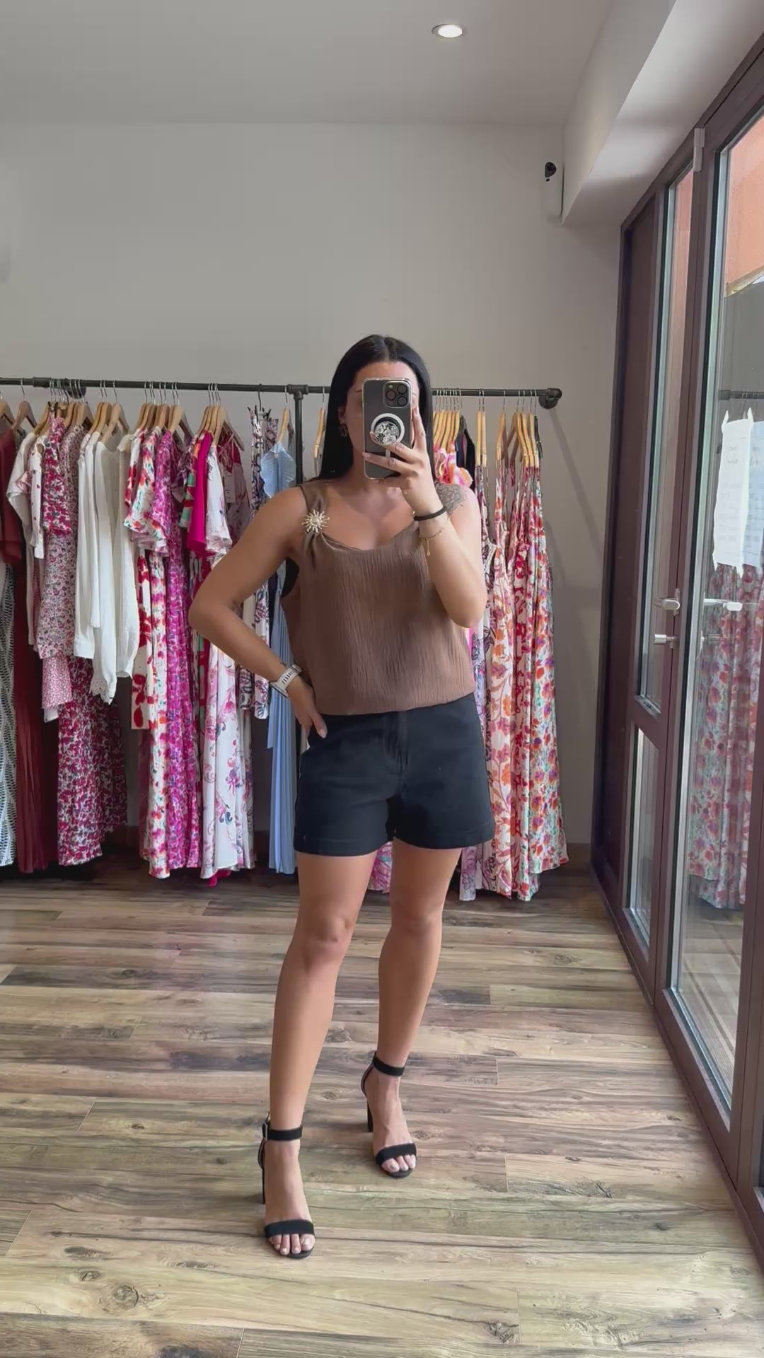 Top Soleya marron