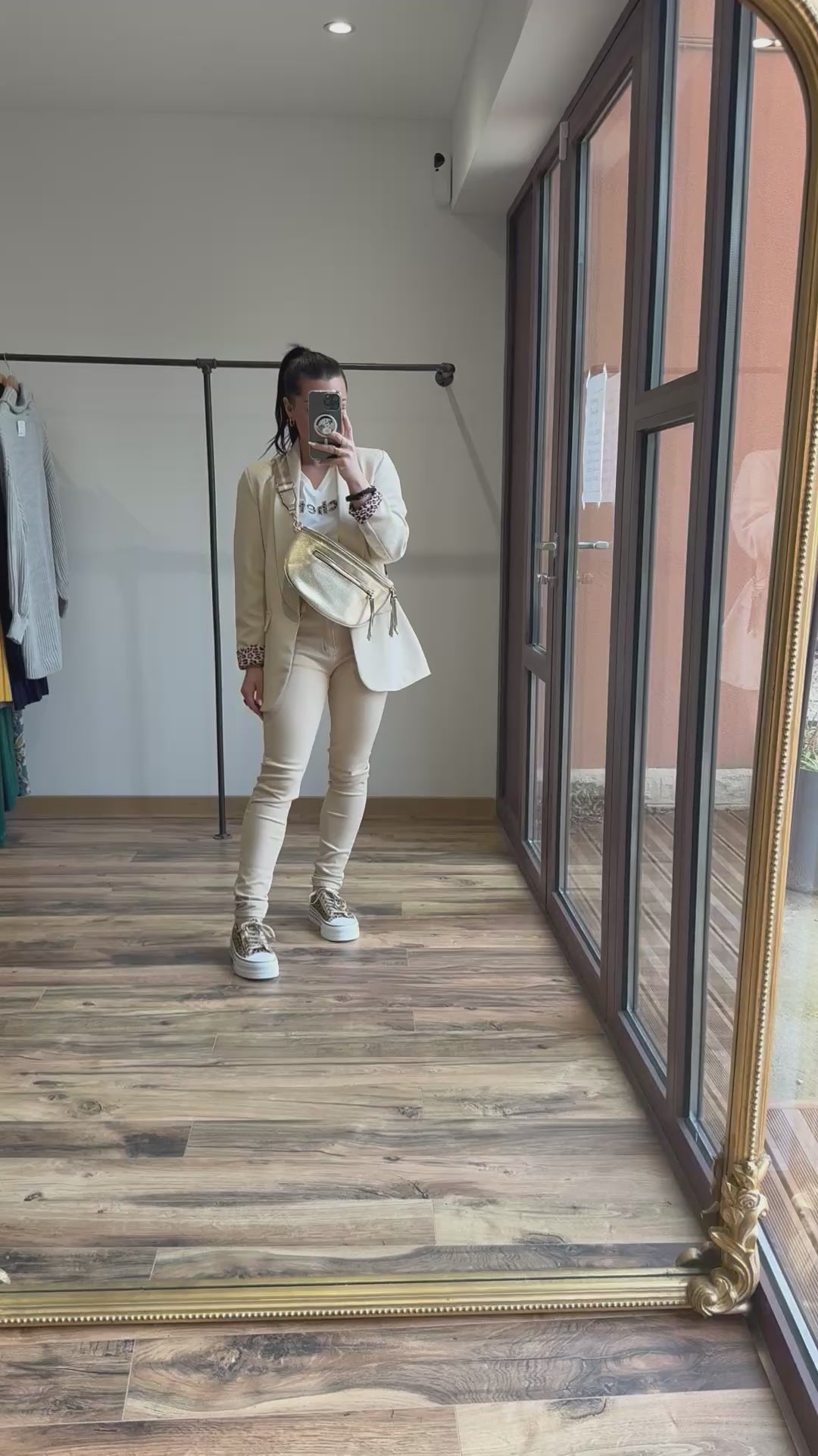 Jean beige Swing