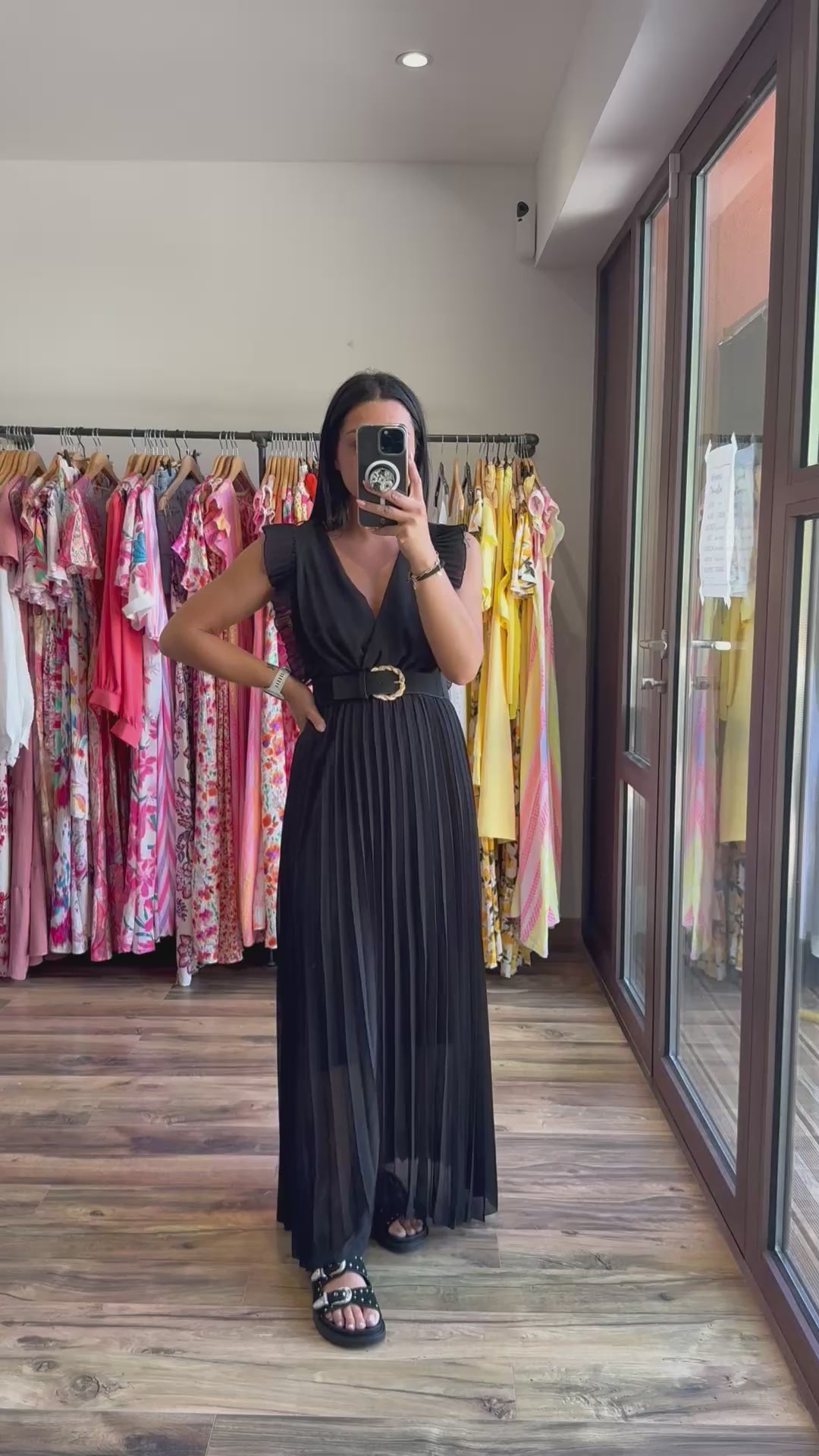 Robe longue Berenice noir