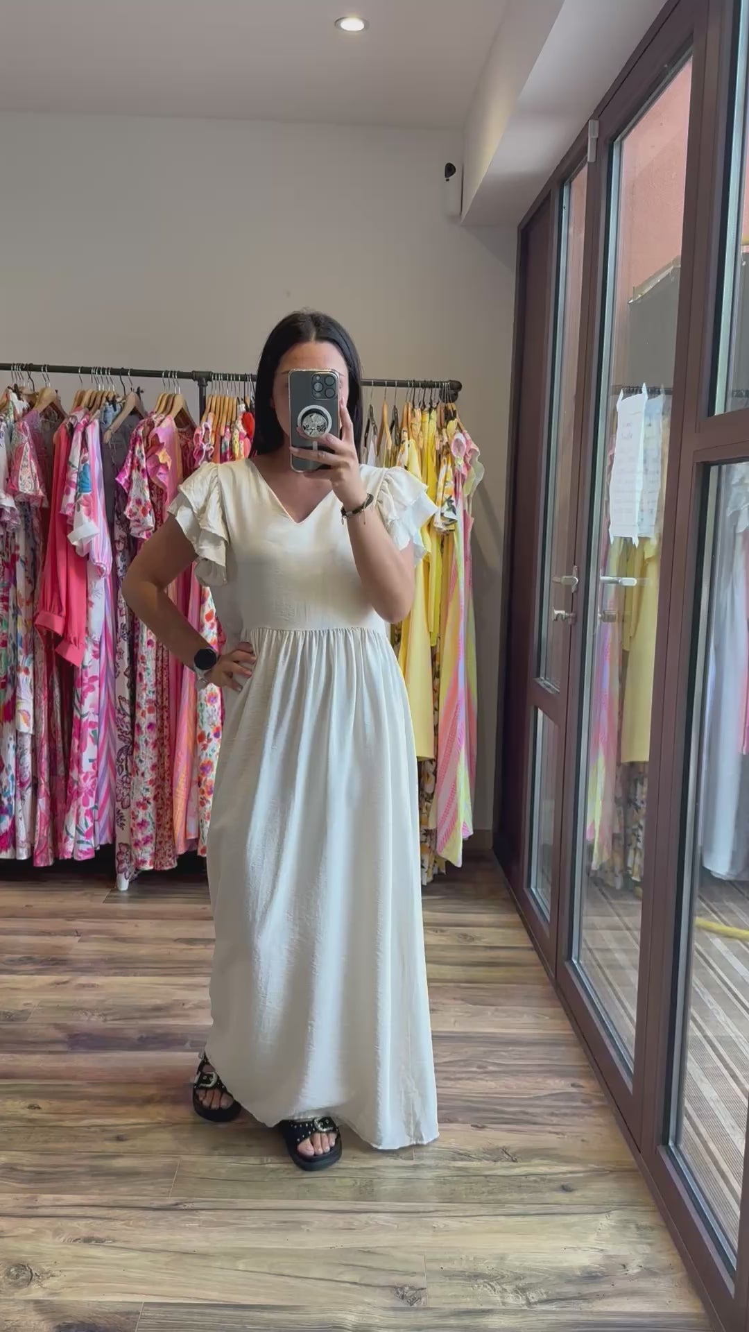 Robe Edmée beige